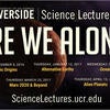 Astrobiology lecture series advertising displayed at Ontario Airport, California.